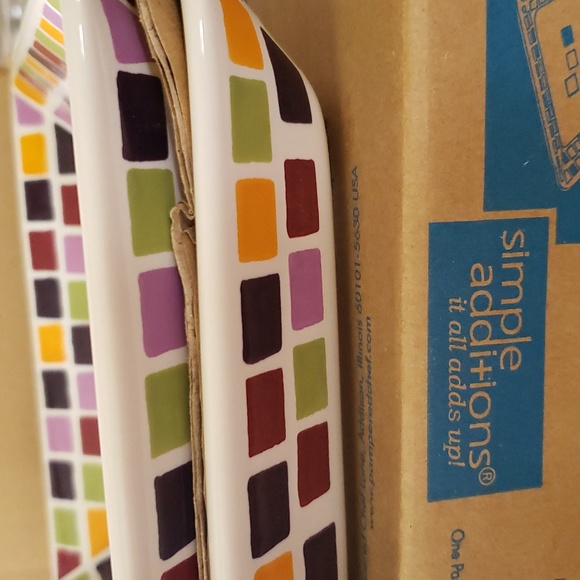 Tiles Small Square Pampered Chef plates - Picture 2 of 4